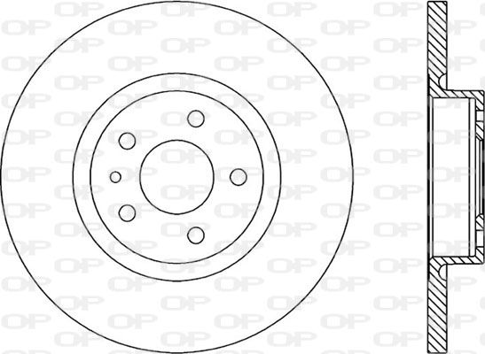 OPEN PARTS Тормозной диск BDR1661.10